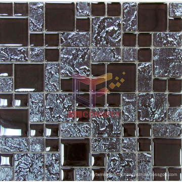 Titanium Metallic Color Like Glass Crystal Mosaic Tile (TC373)